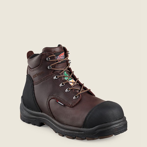 Red Wing Safety Boots King Toe® - 6-Inch Waterproof Csa Toe - Svart/Brune - Herre 2568-AOSFY